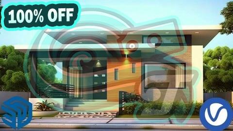 100% Free Coupon 3Bedrom Bungalow SketchUp from basic to advance Free version