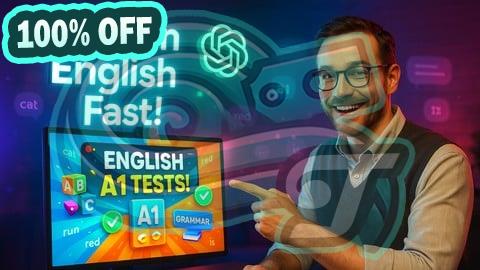 100% Free Coupon A1 English: Grammar & Vocabulary Tests for Beginners