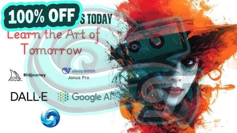 100% Free Coupon AI Art Mastery: Advanced Techniques for MidJourney, Dalle E