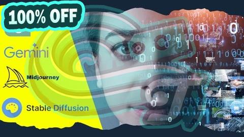 100% Free Coupon AI Masteclass - ChatGPT Gemini Midjourney Stable Diffusion