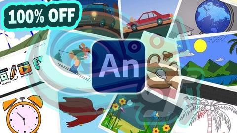 100% Free Coupon Animate Like Pro - 2D Animation in Animate - Beginner Level