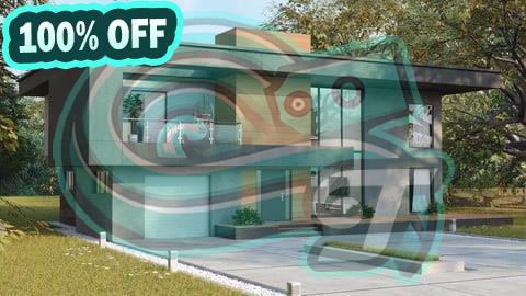 100% Free Coupon Build a modern villa with accurate measurements in Blender