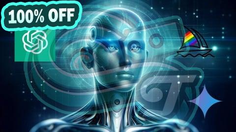 100% Free Coupon Full AI Course 2025: ChatGPT, Midjourney, Gemini, Firefly