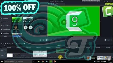 100% Free Coupon Complete Camtasia 9 Masterclass From Beginner To Pro Creator