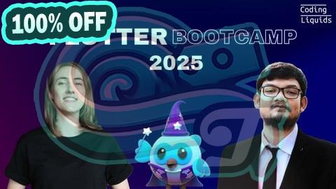 100% Free Coupon Complete Flutter Guide 2025: Build Android, iOS and Web apps