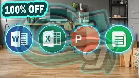 100% Free Coupon Complete Microsoft Office Word Excel PowerPoint Google Sheet