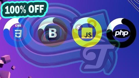 100% Free Coupon CSS, Bootstrap ,JavaScript, PHP Full Stack Crash Course