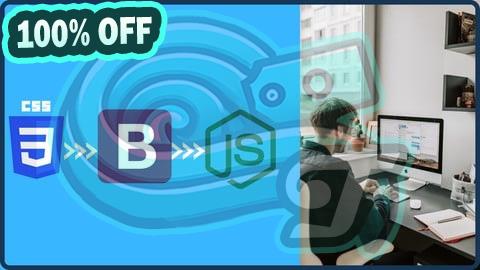 100% Free Coupon CSS, Bootstrap ,JavaScript, Web Development Course