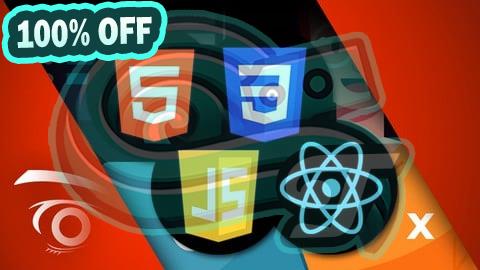 100% Free Coupon HTML, CSS, JavaScript, React - Online Certification Course