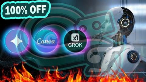 100% Free Coupon Learn Graphic Design Using AI Canva Gemini and Grok Imagine