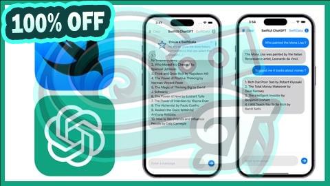 100% Free Coupon Mastering SwiftUI Chat Apps with ChatGPT, SwiftData & TipKit