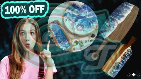 100% Free Coupon Mastering Wave Effects in Epoxy: Create Stunning Ocean Art