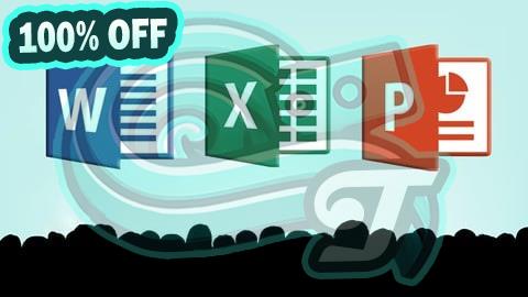 100% Free Coupon Microsoft Office: Word, Excel, PowerPoint  من الصفر للاحتراف