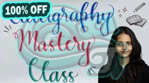 100% Free Coupon Modern Brush Calligraphy Mastery Class - For Beginners