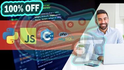 100% Free Coupon Programming Bootcamp with Python, JavaScript, C++, PHP MySql