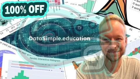 100% Free Coupon Python Data Analysis Bootcamp - Pandas, Seaborn and Plotly