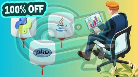 100% Free Coupon Python, Java and PHP Essentials: Complete Coding Bootcamp