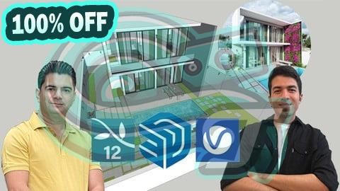 100% Free Coupon Sketchup with Lumion/V-ray- Full course-  Step by Step