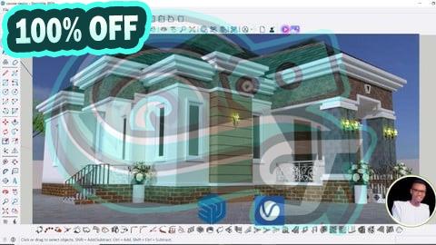 100% Free Coupon Super 3bedoom SketchUp Pro From Basic To Advance Level