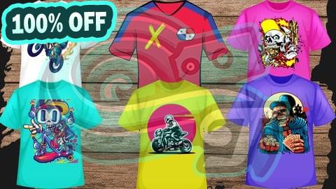 100% Free Coupon T-Shirt Design In Adobe Illustrator for Beginner to Advanced